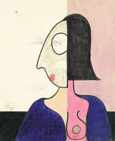 Illustration for article titled Are Kurt Vonnegut's Drawings Quirky Or Just Horrifying?